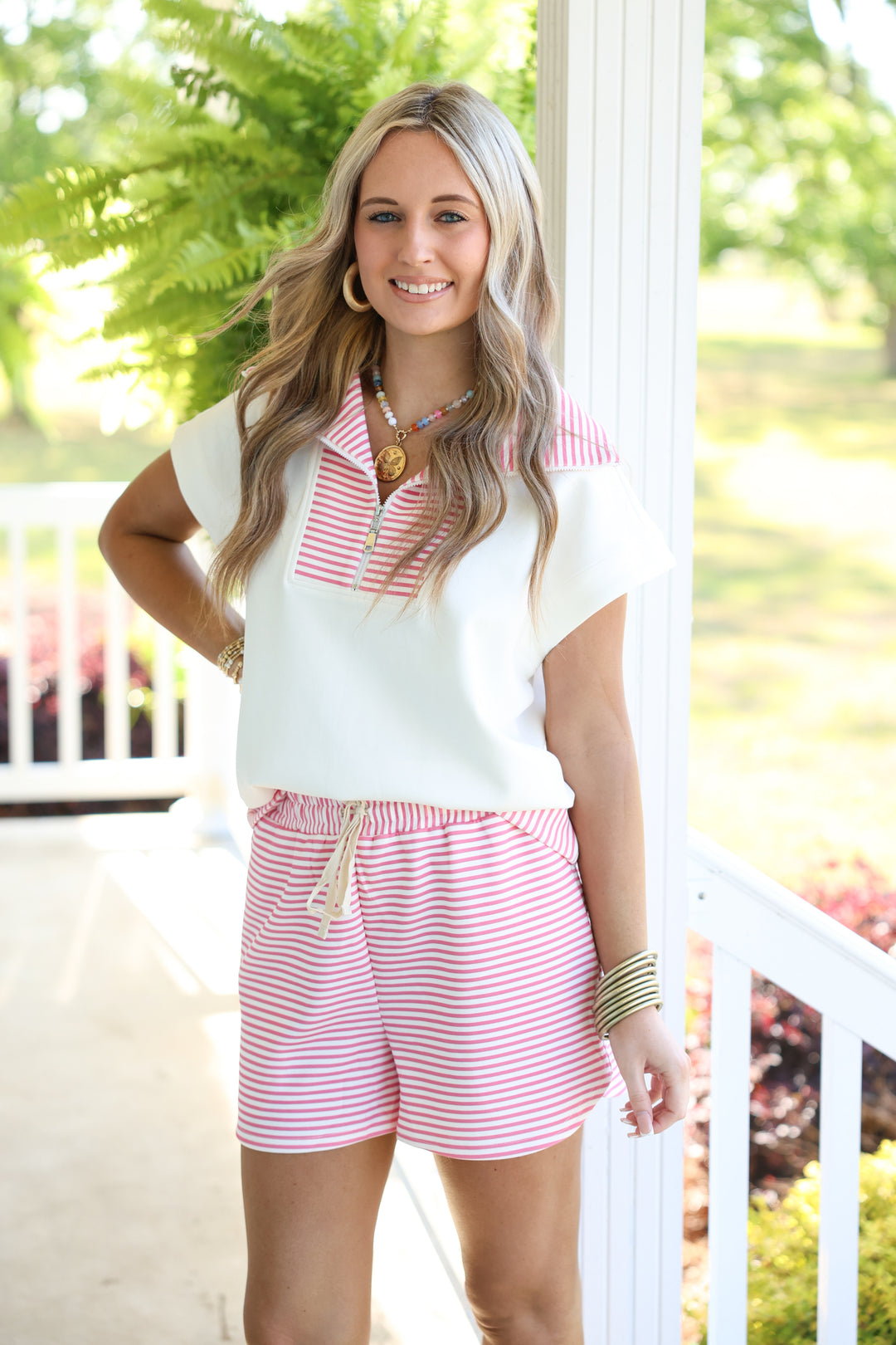 Set For The Season "Pink Stripes"