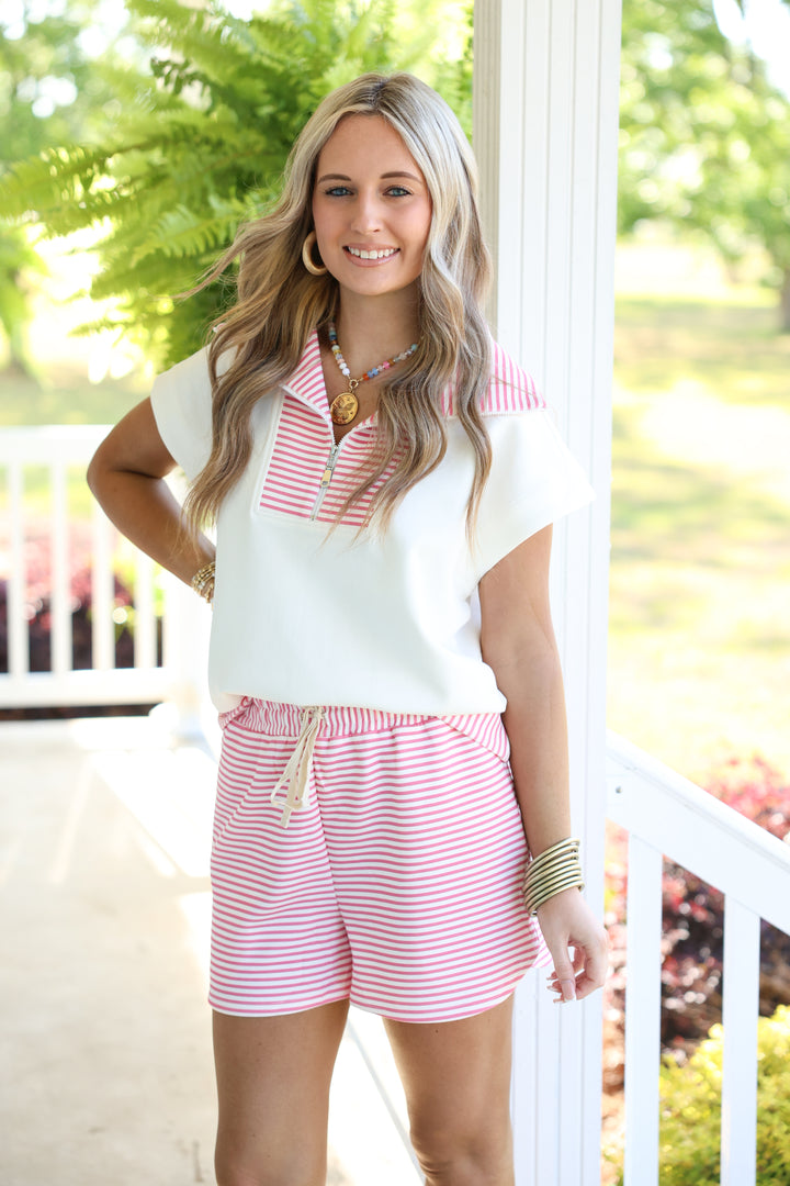 Set For The Season "Pink Stripes"
