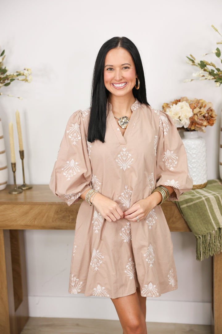Bohemian Whisper Dress "Latte"