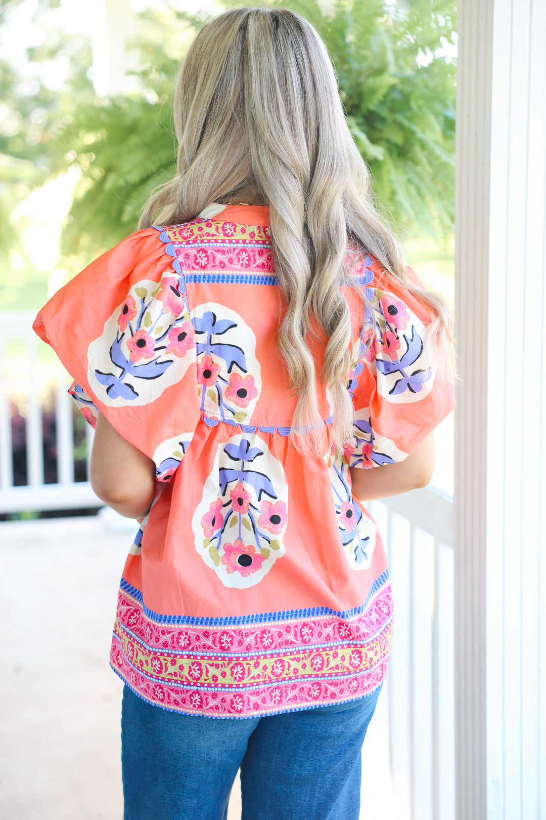 Brighter Days Top "Coral"