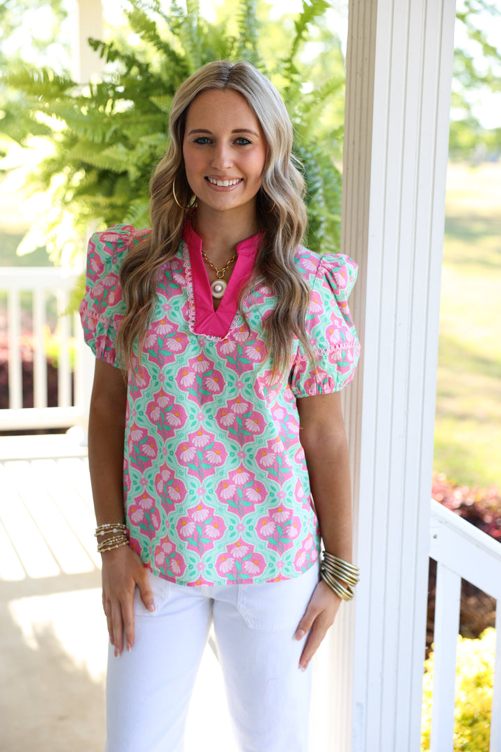 Pink Petal Pop Top