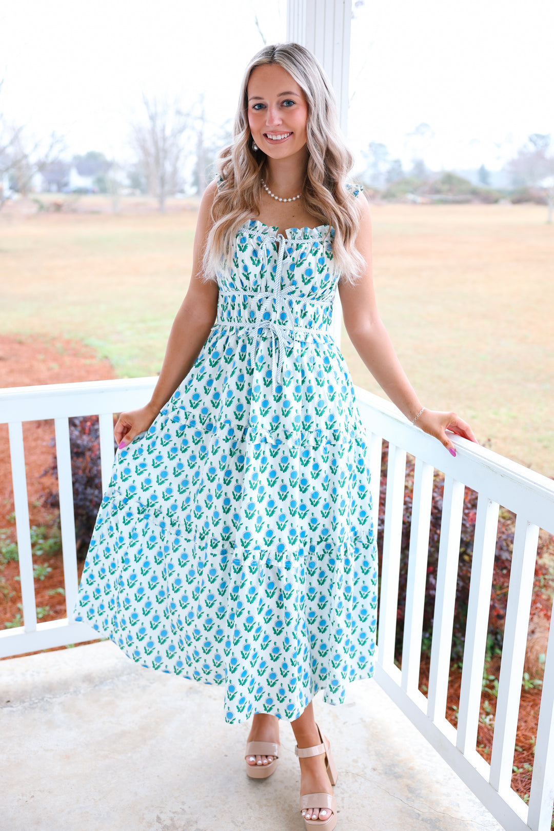 Sunny Spring Breeze Dress "Blue"