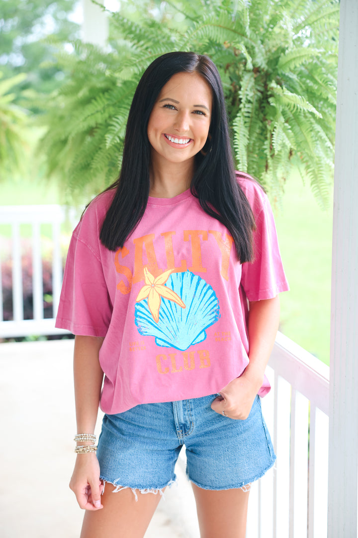 Salty Club Graphic Tee "Rose"