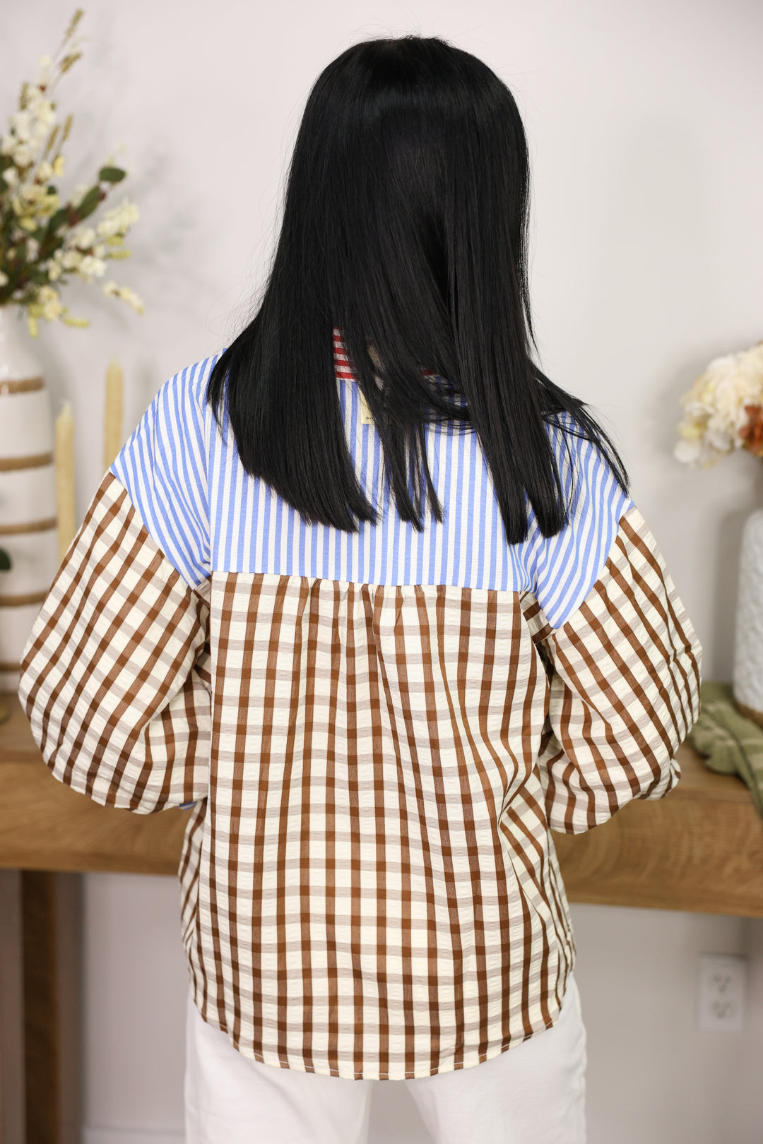 Falling Fall Top "Brown Mix"