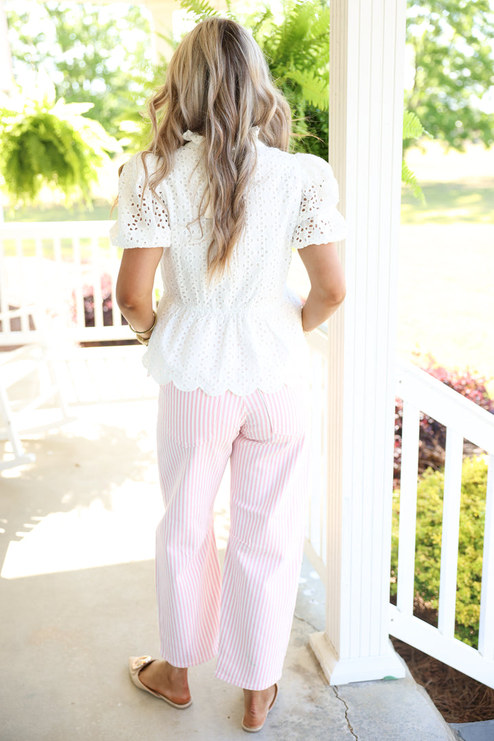 The Everlasting Eyelet Top "Off White"