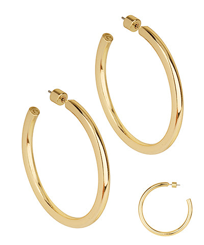 50mm Metal Hoops "Gold"