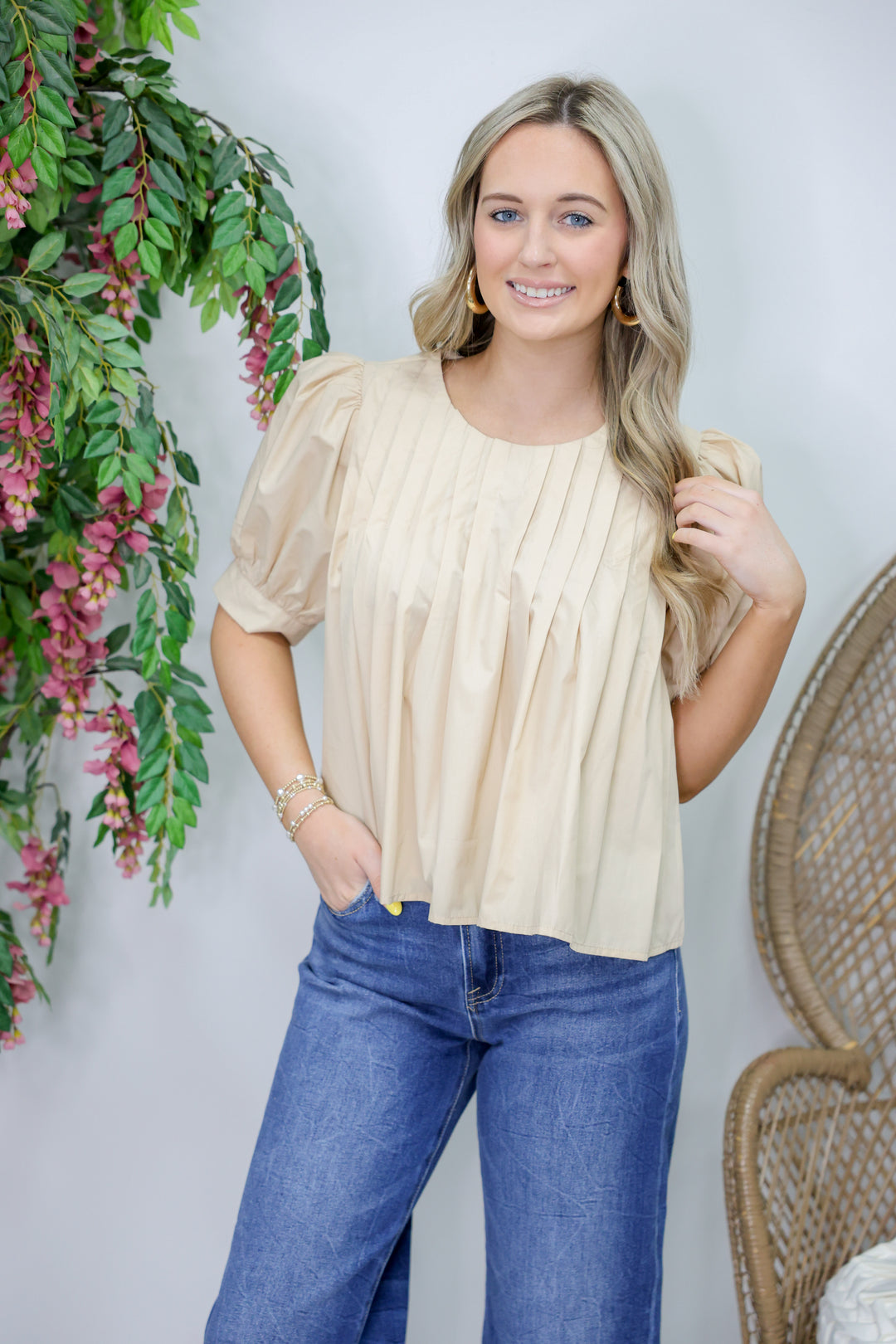 Treat Yourself Top "Ecru"