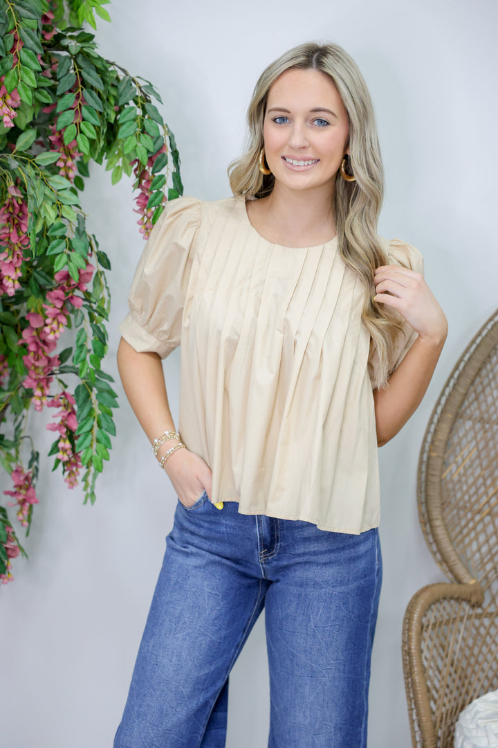 Treat Yourself Top "Ecru"