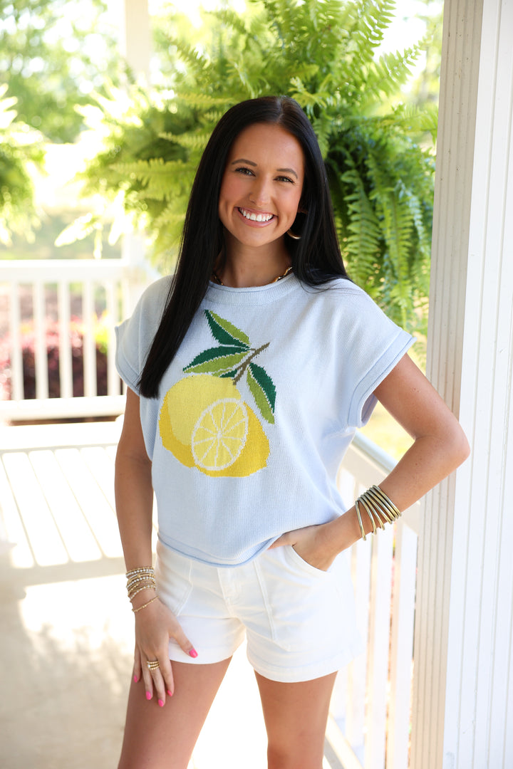 Lemon Drop Top "LT Blue"