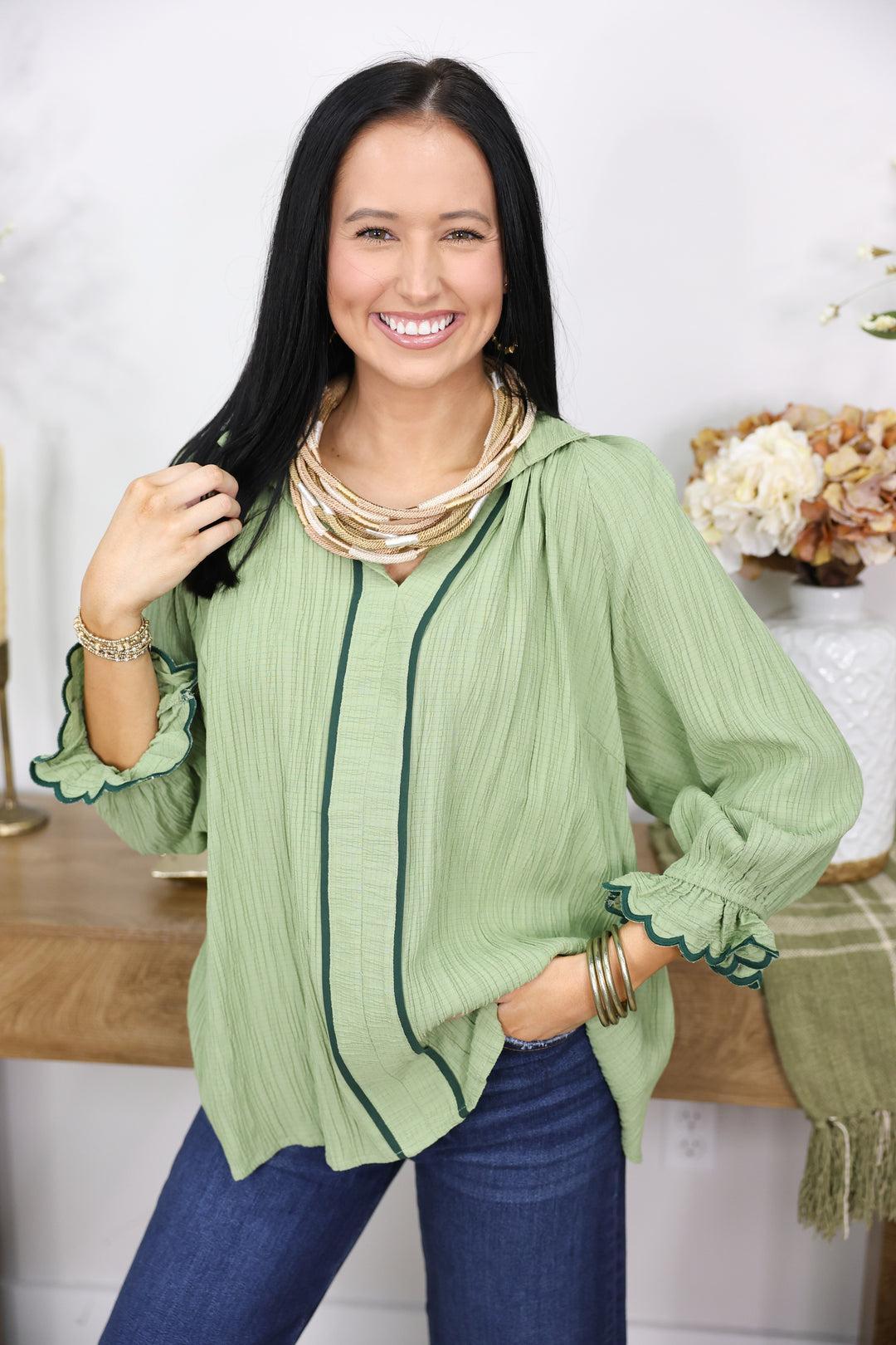Sage Serenity Top