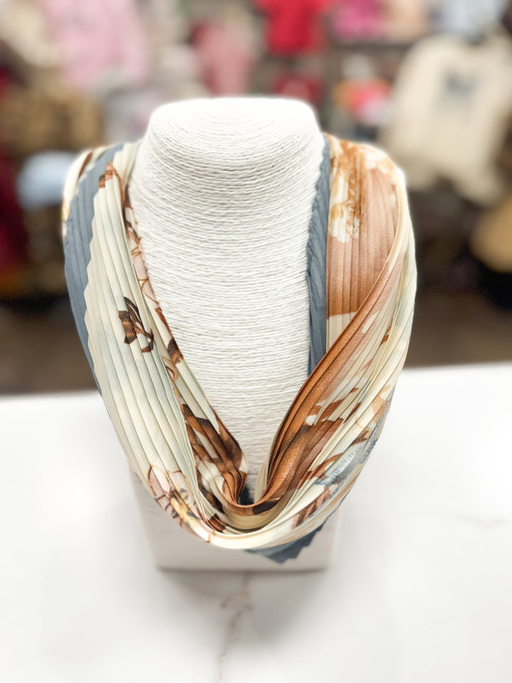 Hart Designs Jewelry - Playful Brown/Blue Scarf Necklace