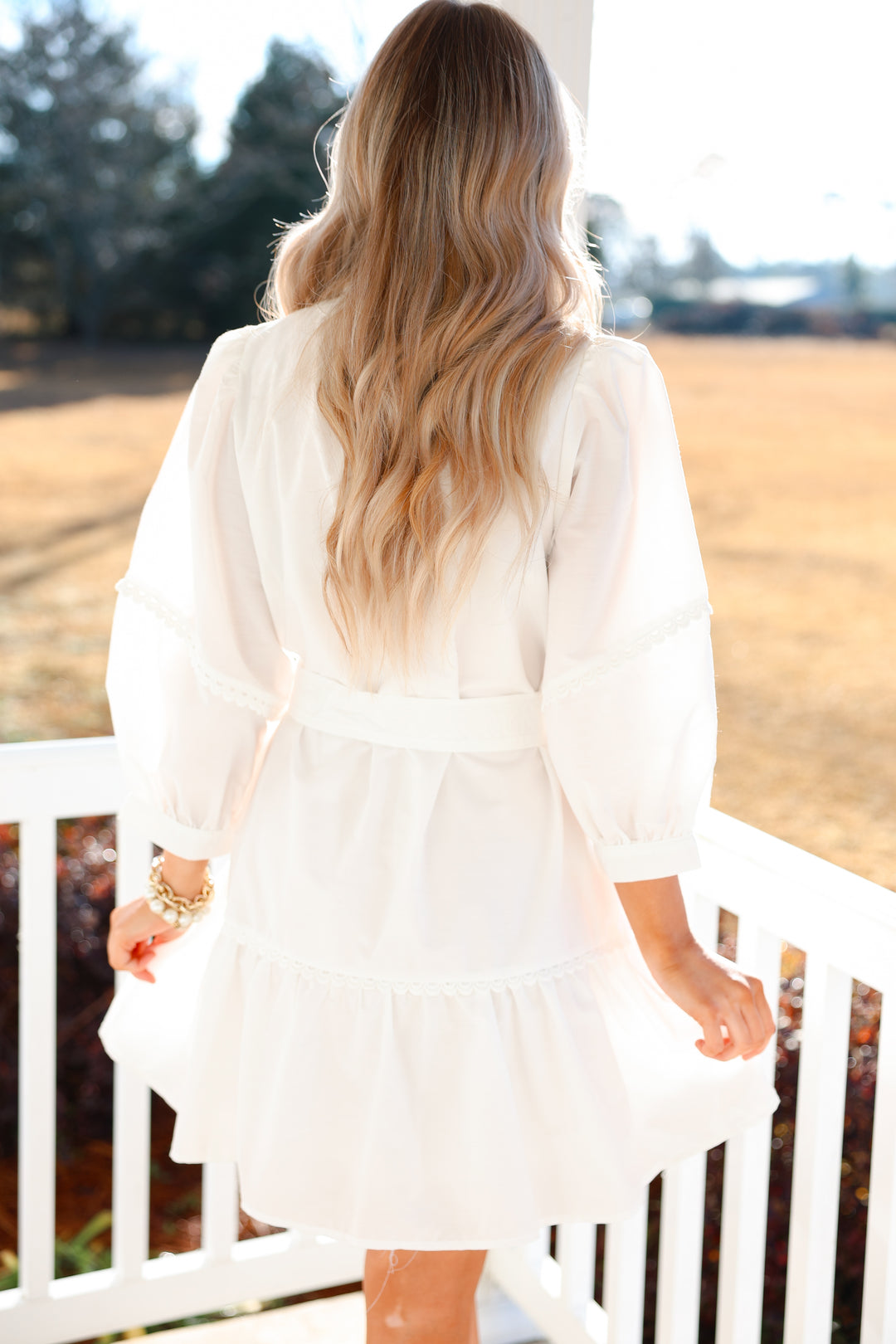 Spring Feeling Mini Dress "White"