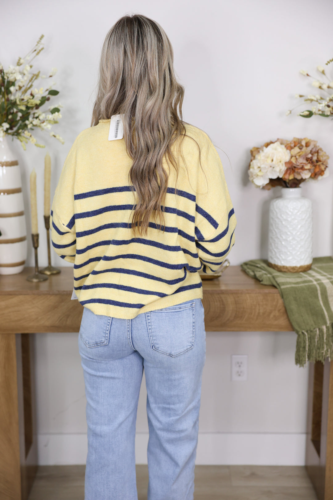 Striped Piper Pullover "Butter"