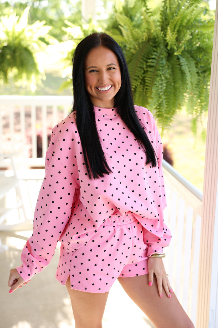 Bubblegum Pink Polka Dot Set