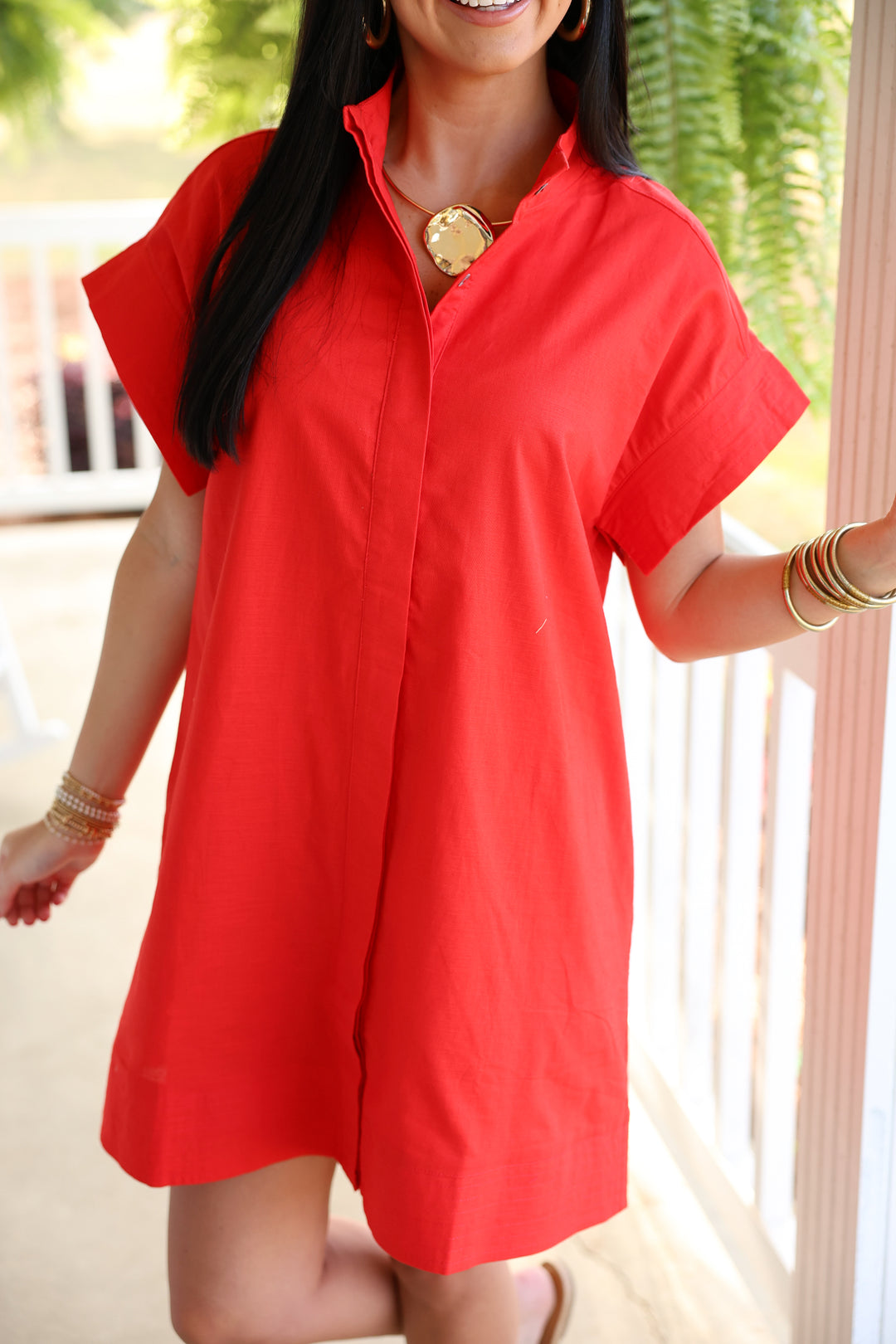 Easy Living Mini Dress "Red"