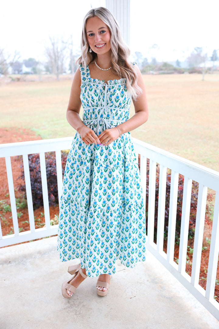 Sunny Spring Breeze Dress "Blue"