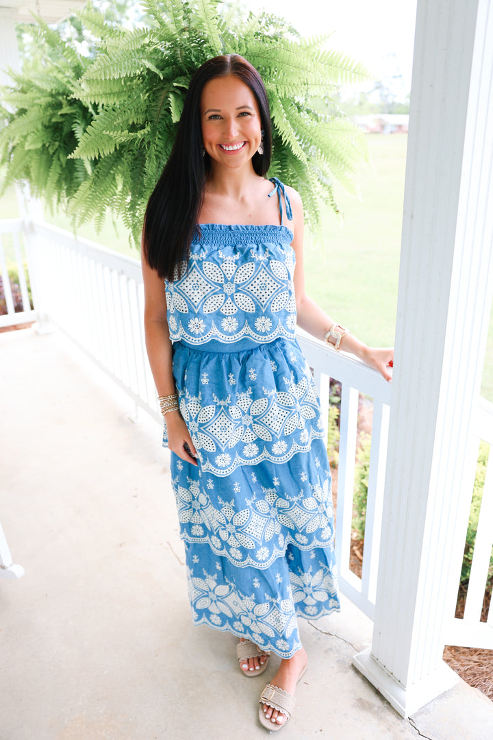 Sandy Shores Embroidery Set "Denim Blue"