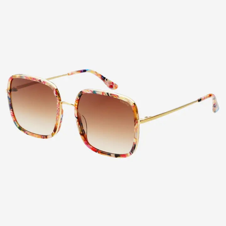 FREYRS - Cosmo Acetate Womens Square Glasses - Rose Tortoise