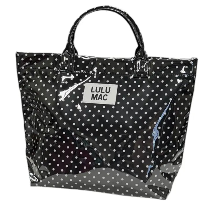 LULU MAC- Tote Bag "Black/White Dot"