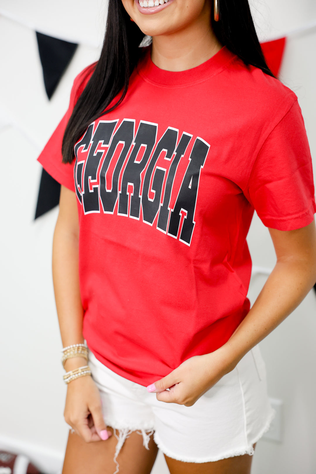GEORGIA Graphic Tee "Red"