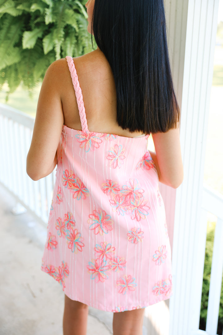 Sweet as a Flower Mini Dress "Baby Pink"