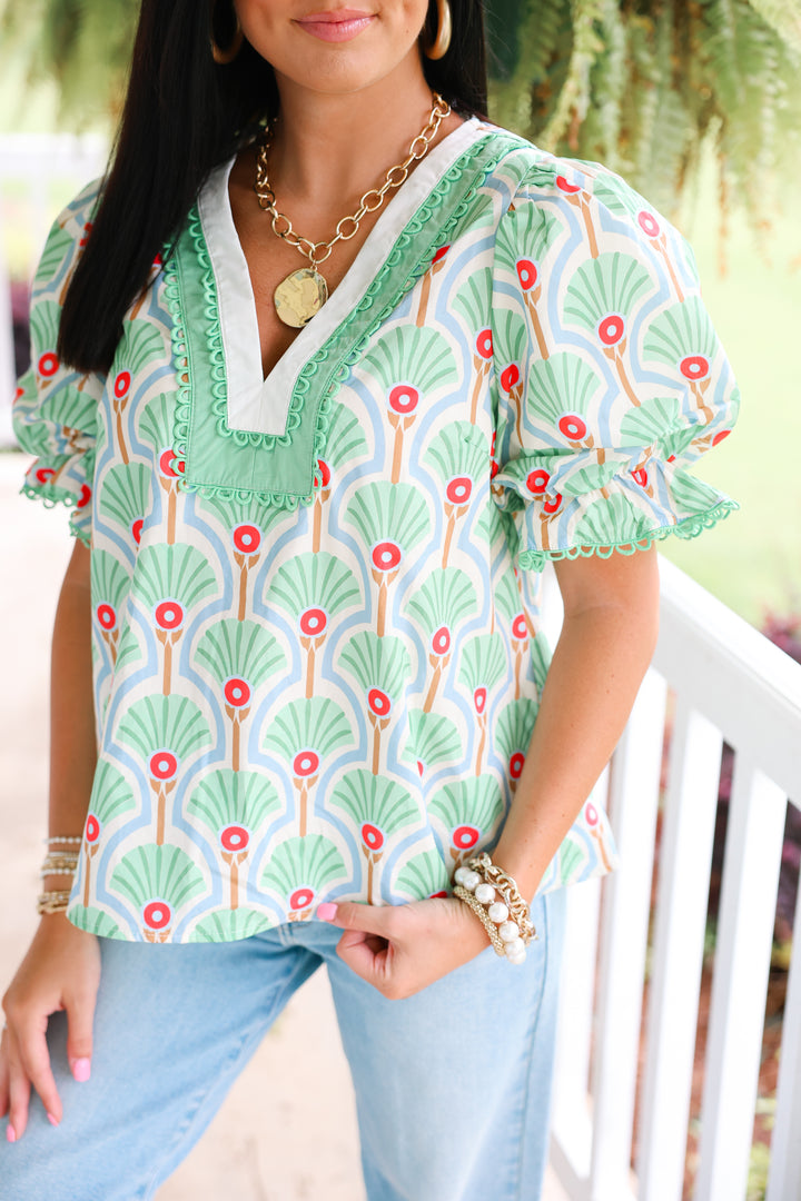 Claire Top "Green"