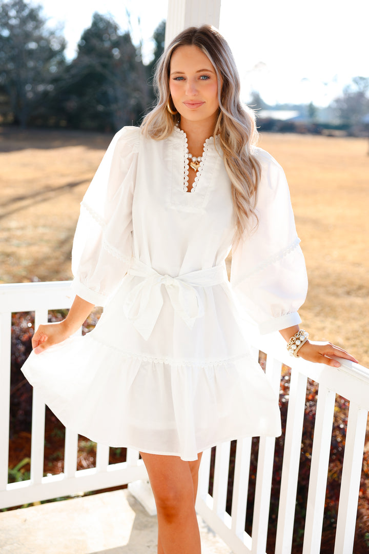 Spring Feeling Mini Dress "White"