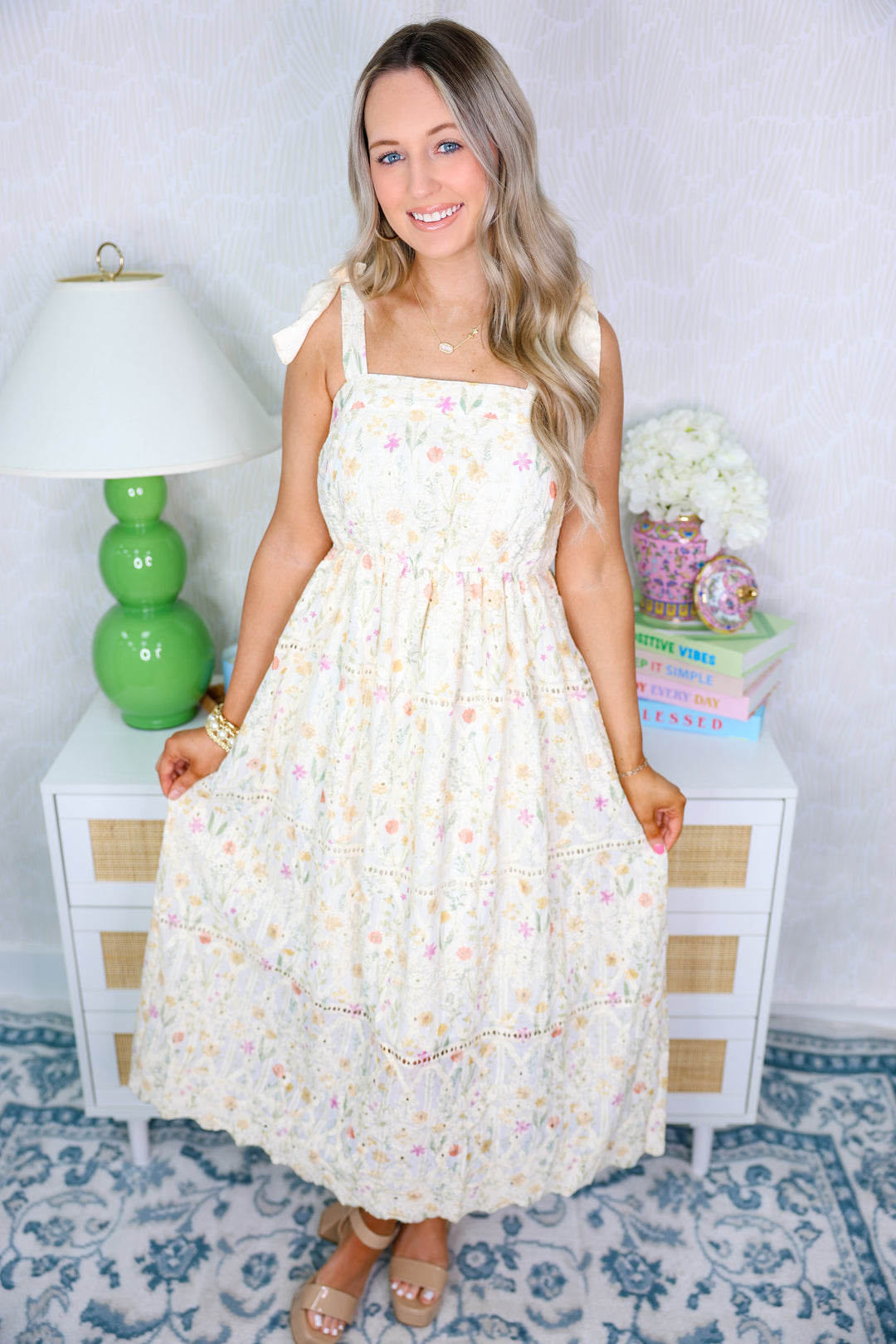 In Full Bloom Midi Dress