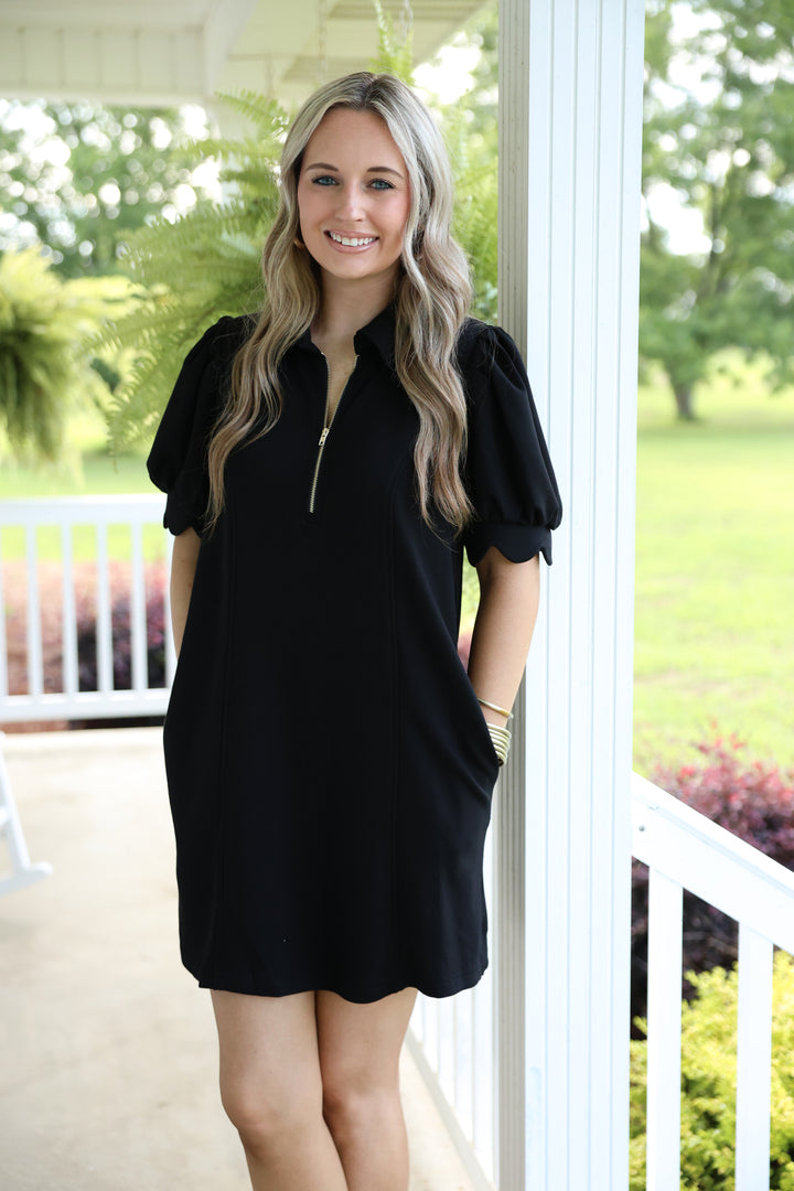 The Palm Breeze Dress "Black"