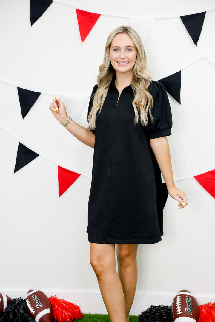 Casual Cue Dress "Black"