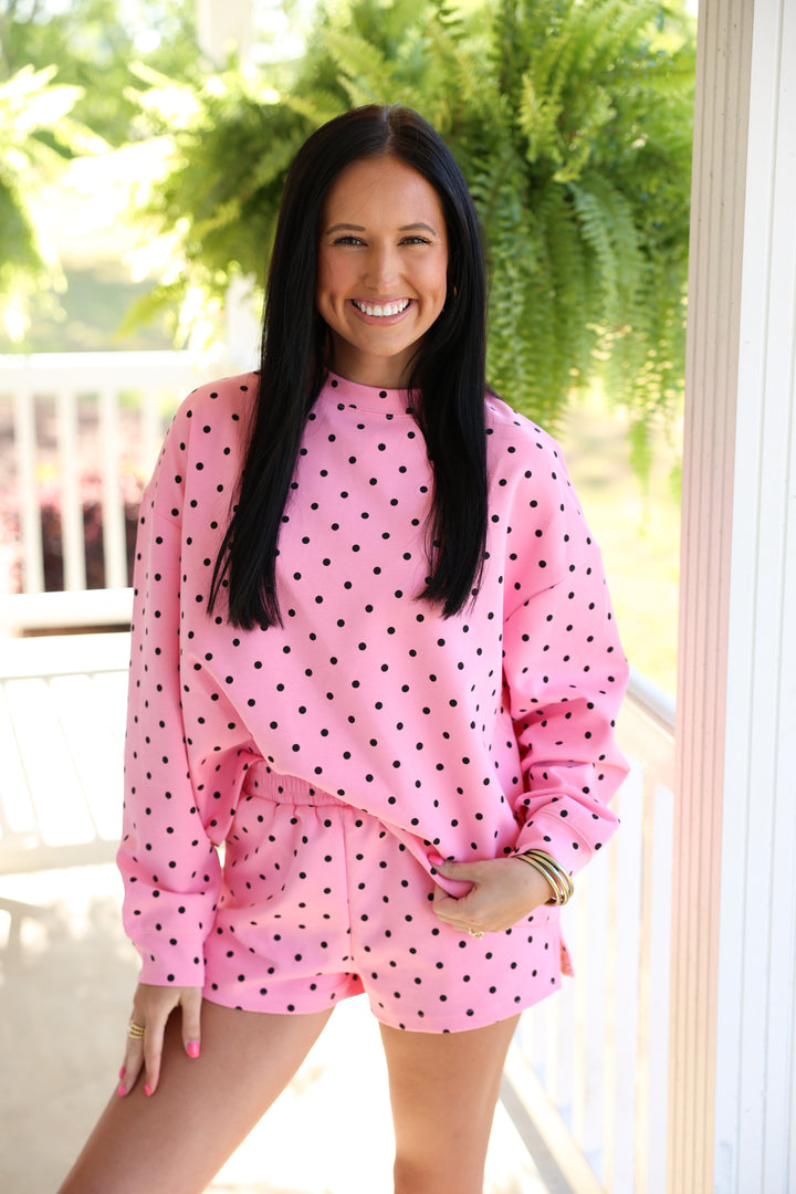 Bubblegum Pink Polka Dot Set