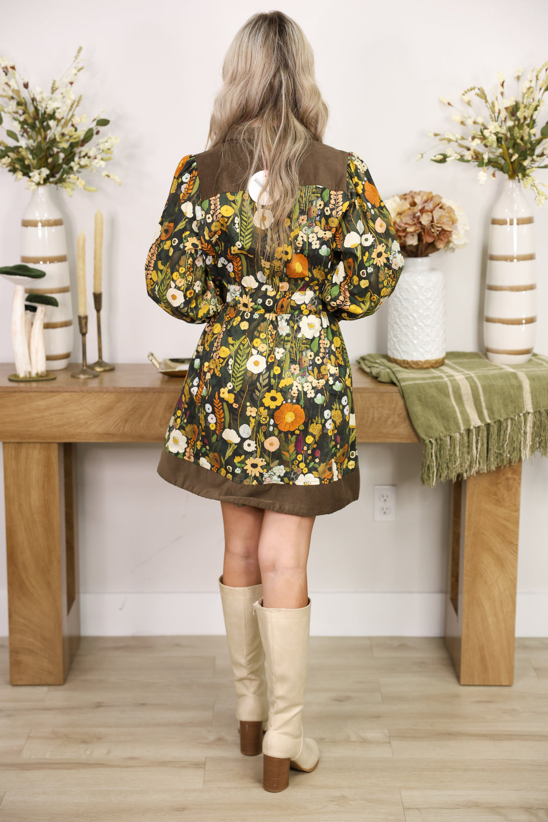 Woodland Garden Dress "Olive"