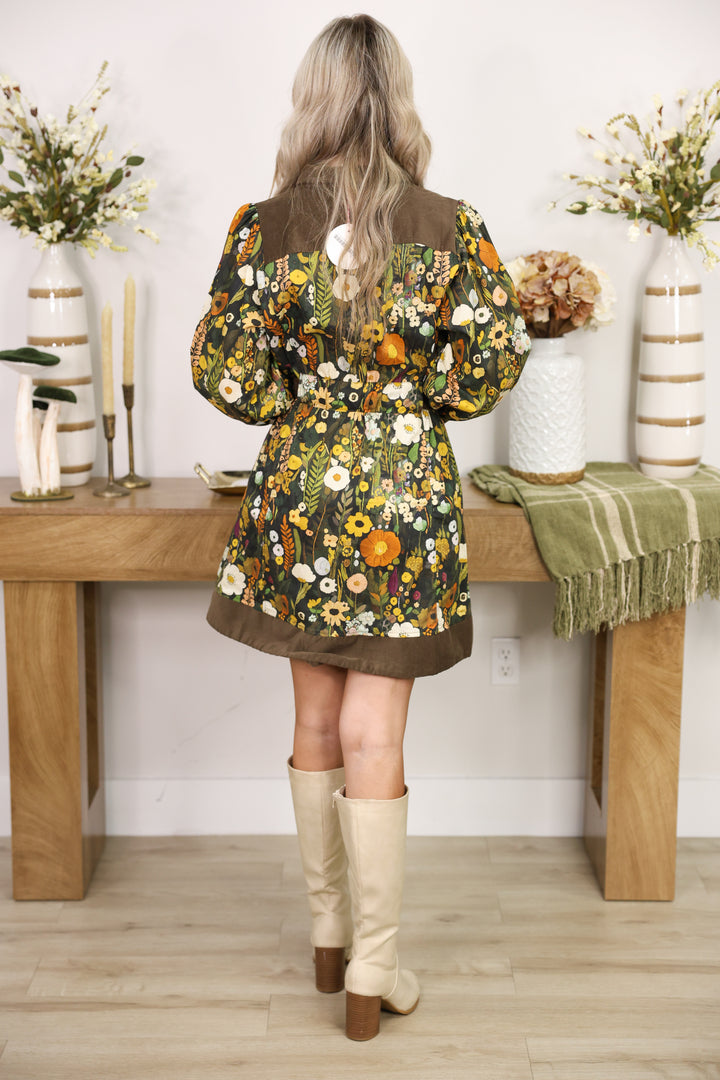 Woodland Garden Dress "Olive"