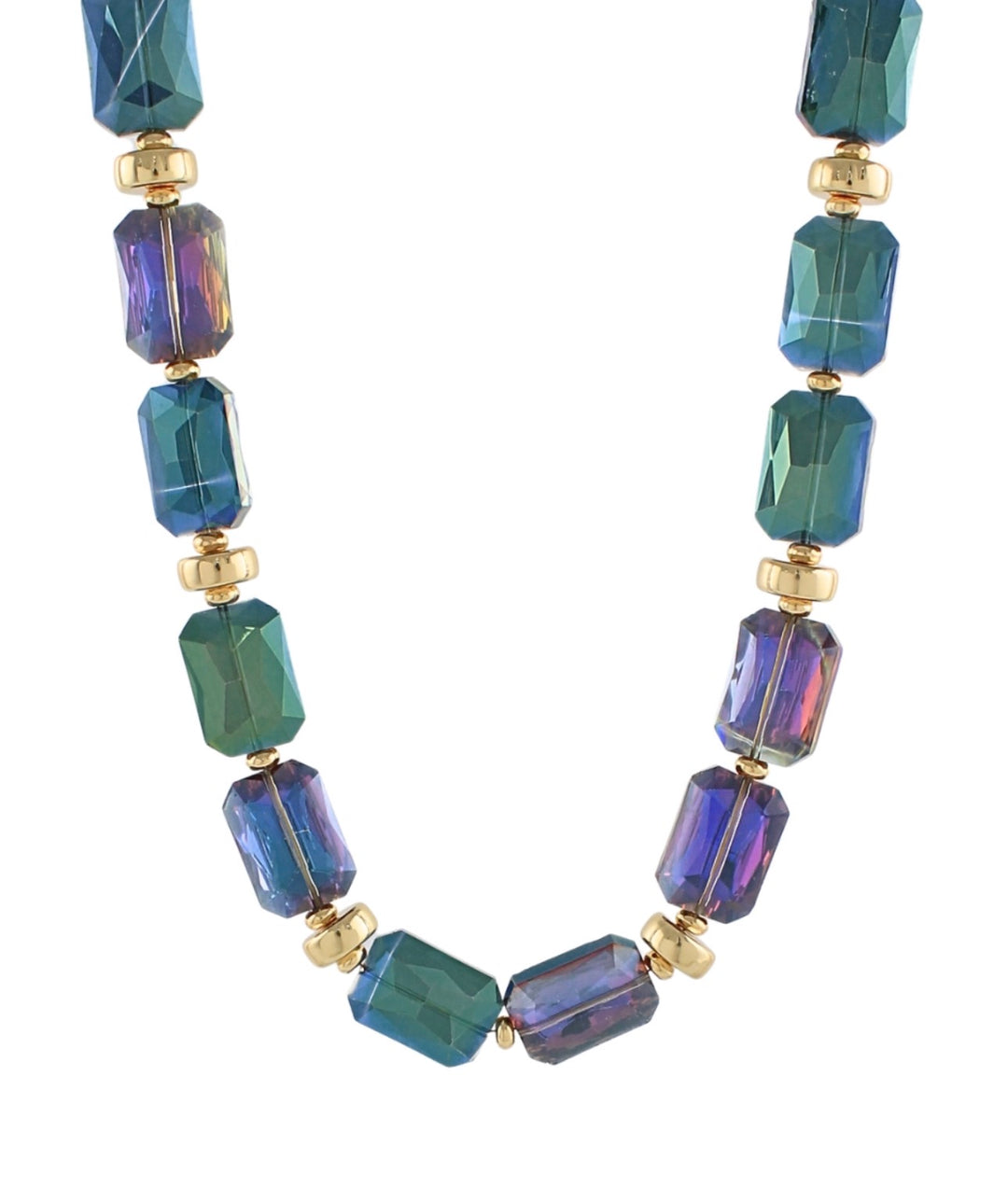 Octagon & Round Necklace
