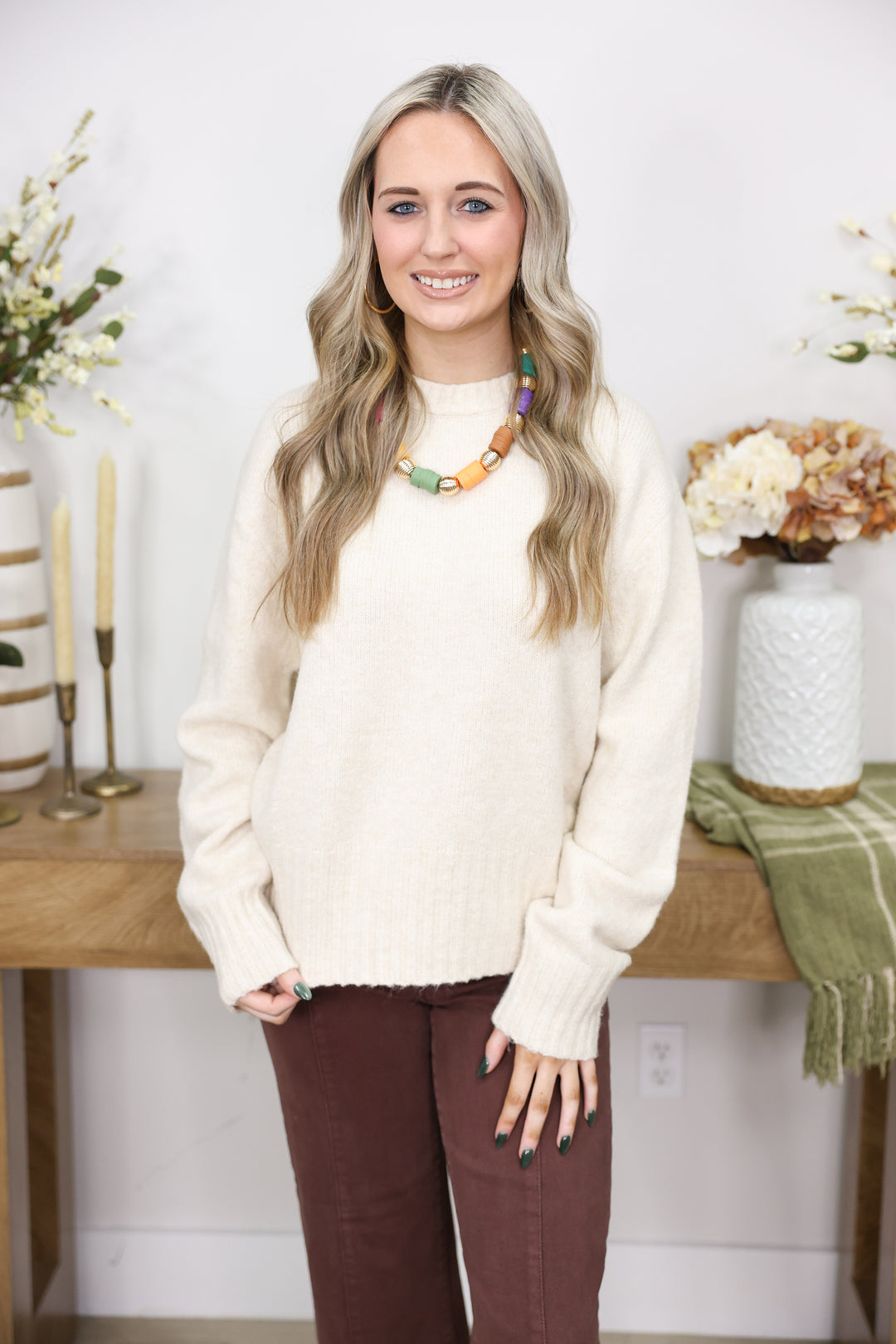 Pull Over Sweater "Light Taupe"