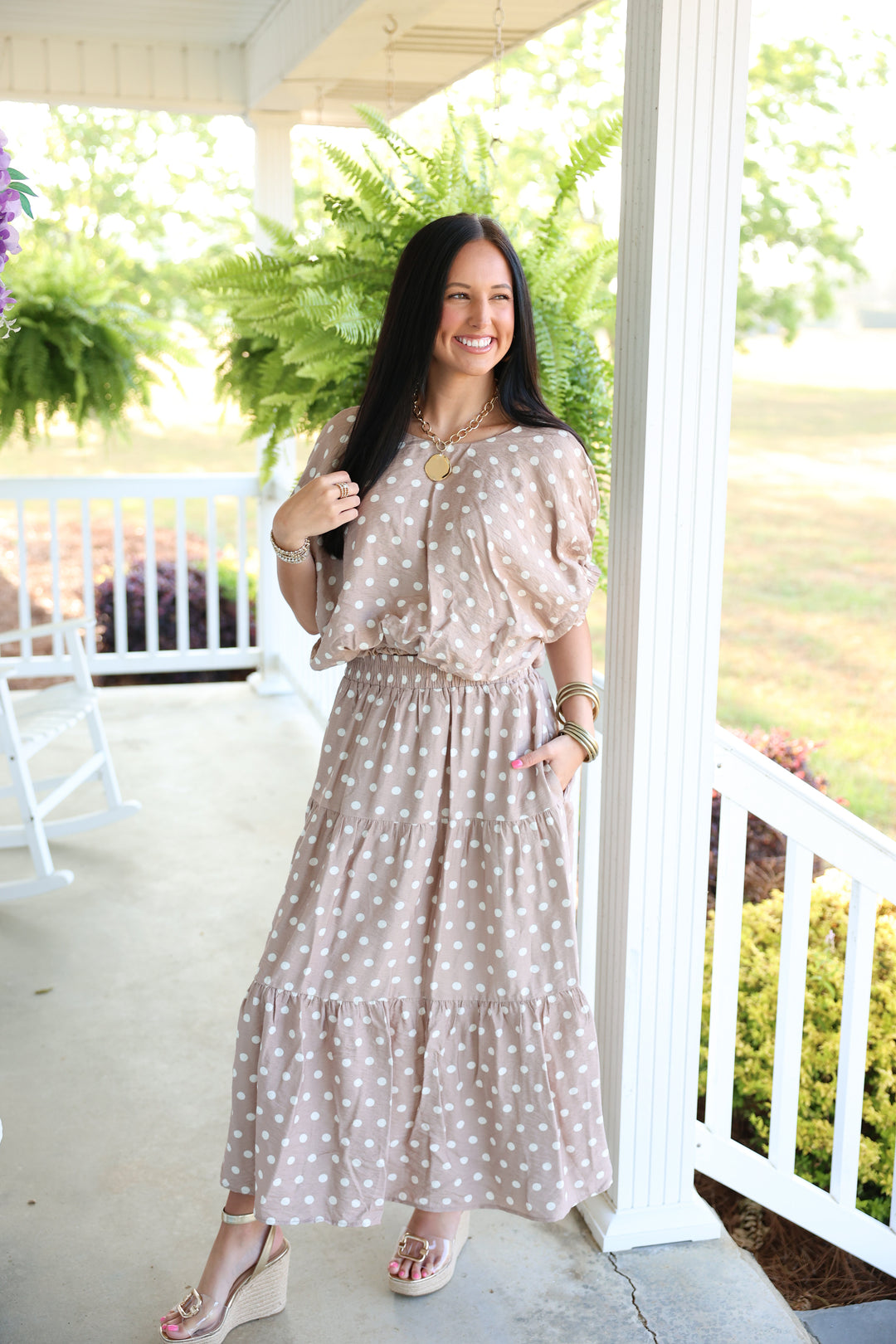 Pretty in Polka Set "Sand"