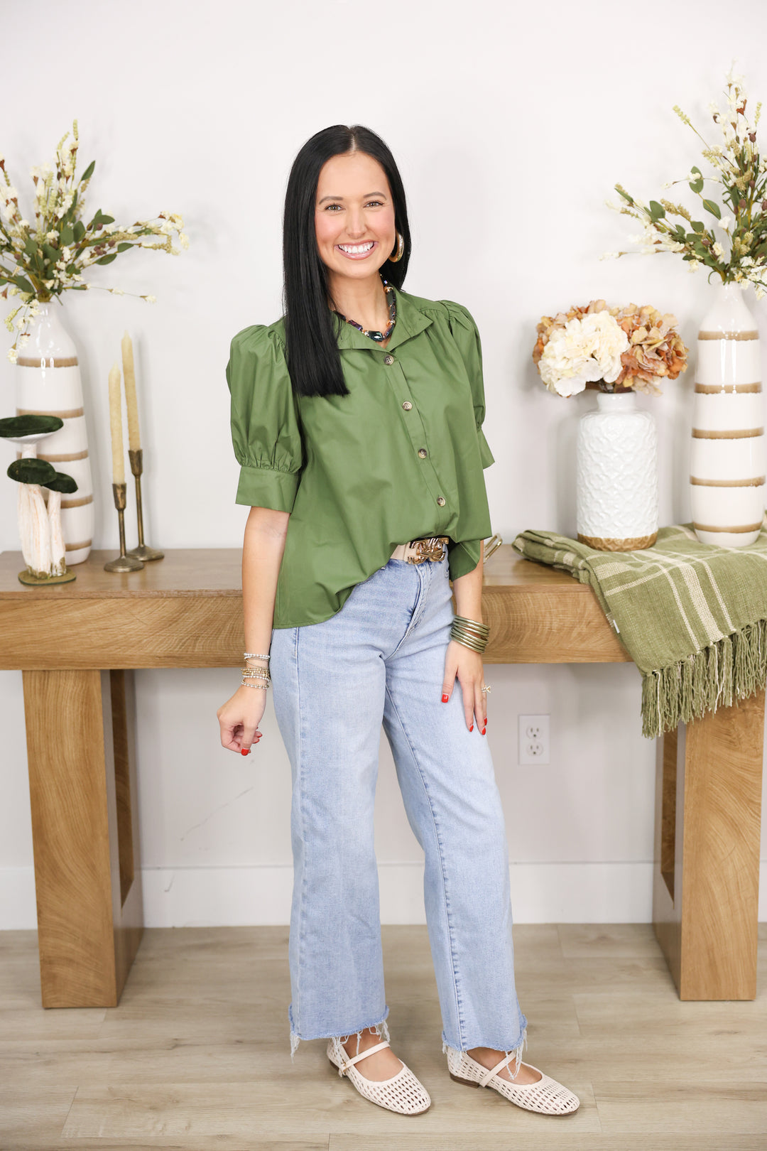 Fall Staple Top "Olive"