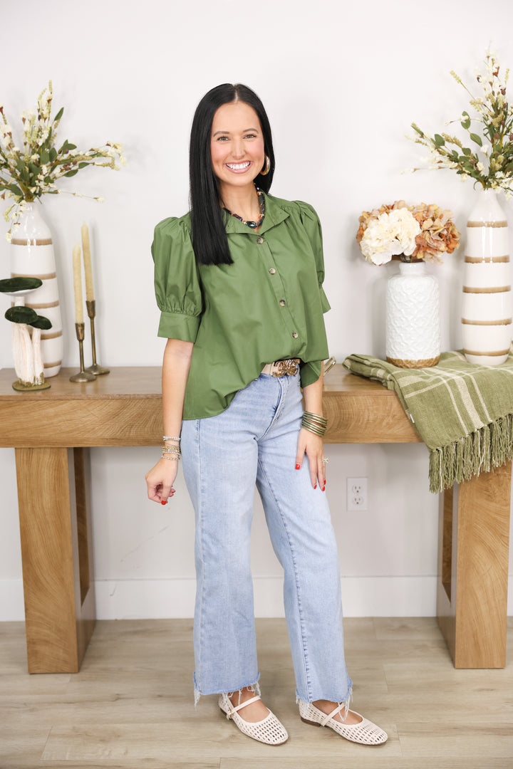 Fall Staple Top "Olive"
