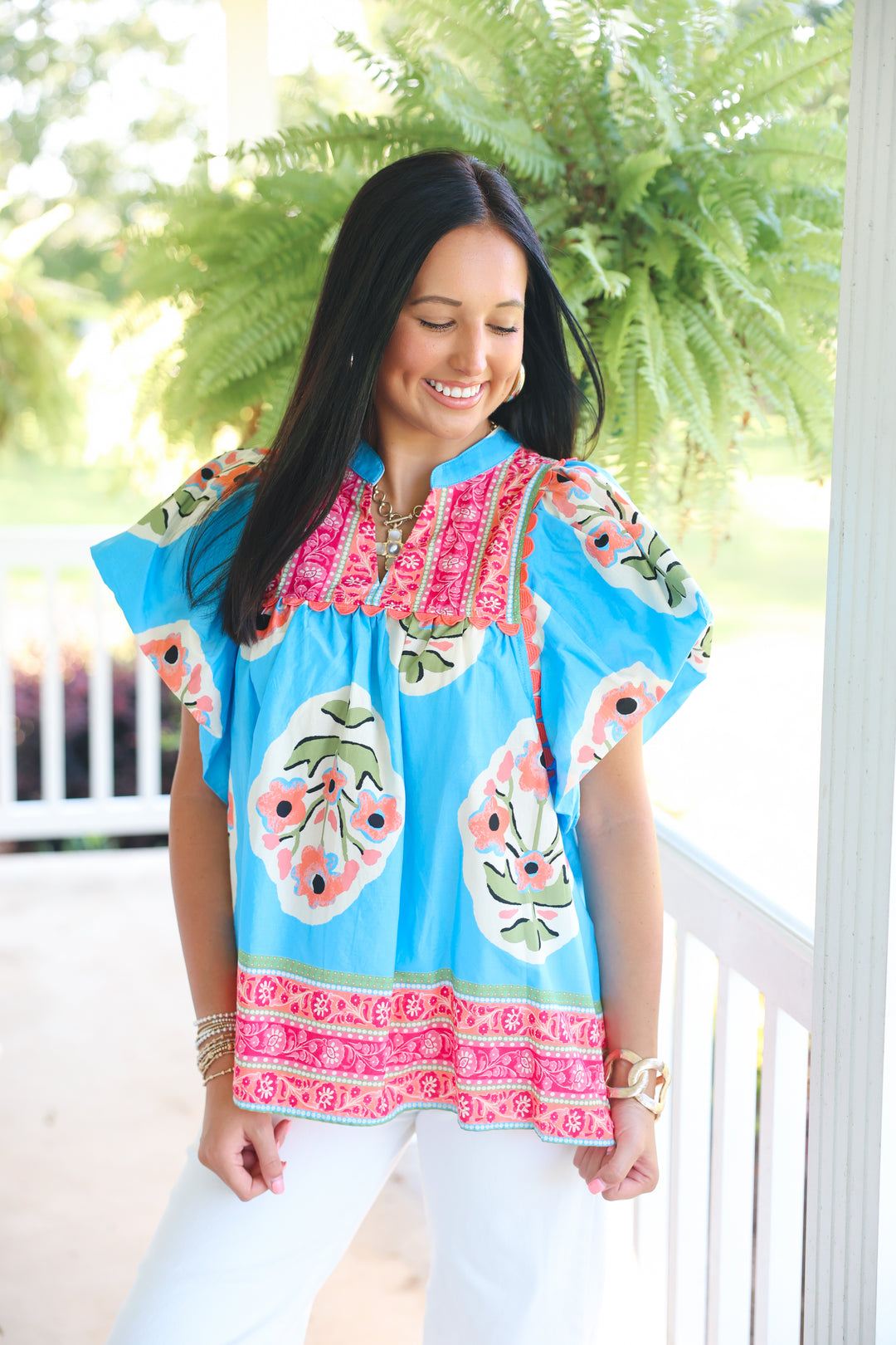 Brighter Days Top "Blue"