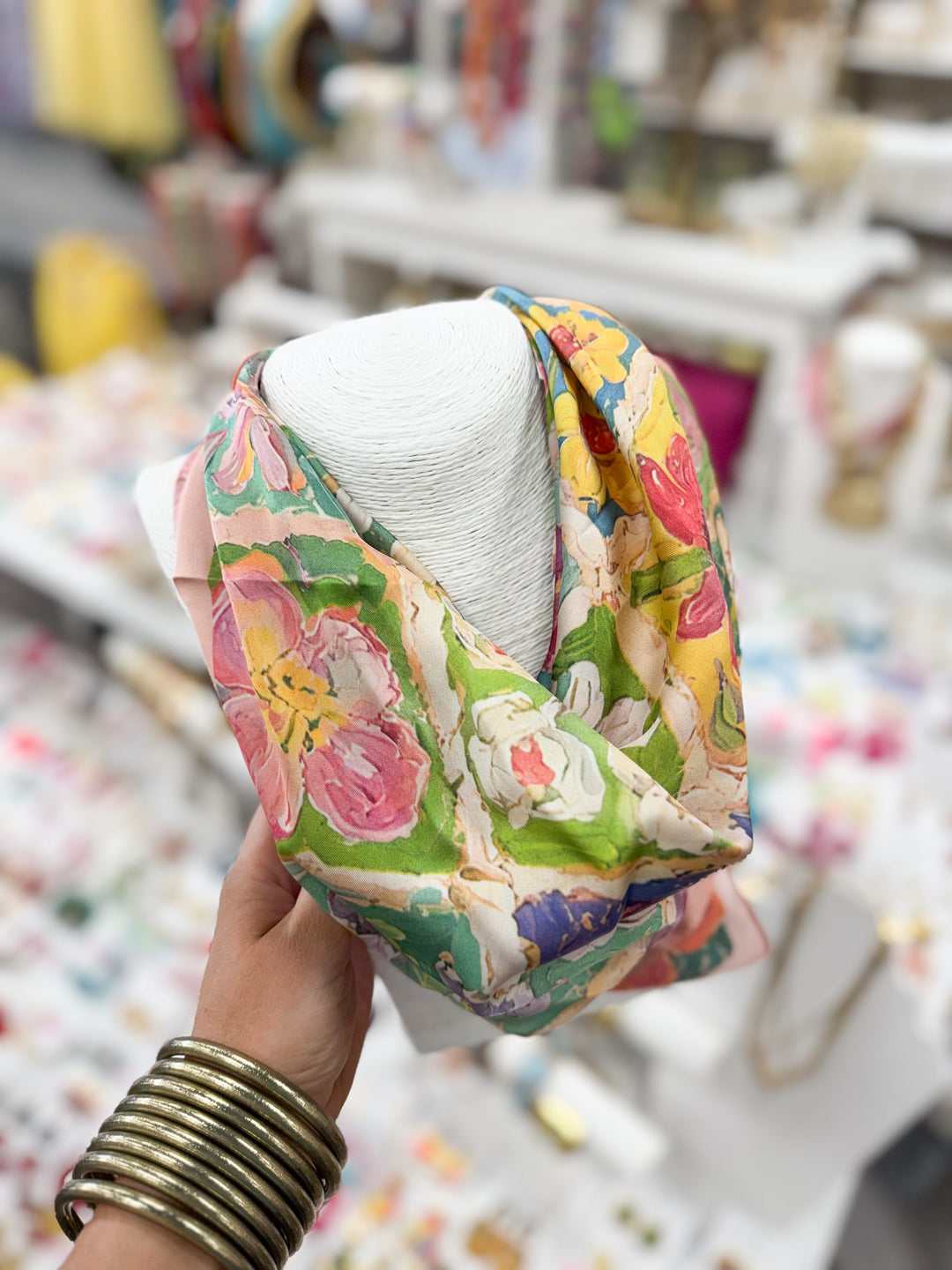 Hart Designs Jewelry - Fresh Florals Scarf Necklace "Pink"