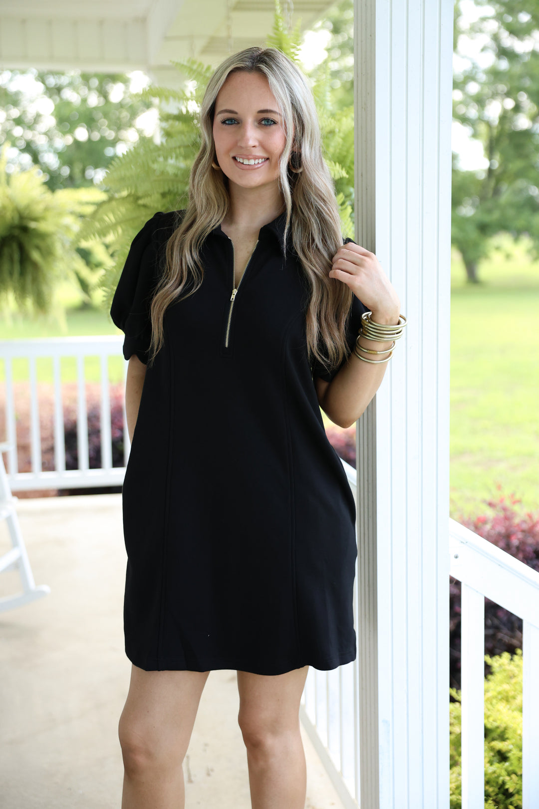 The Palm Breeze Dress "Black"