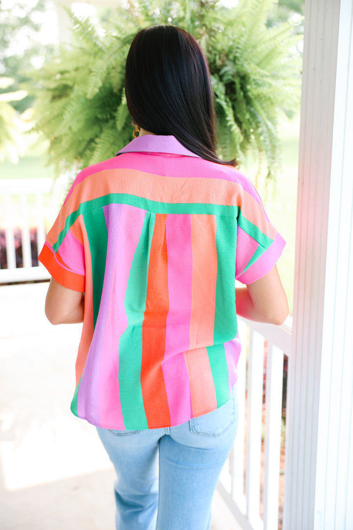 Multicolor Stripes Top