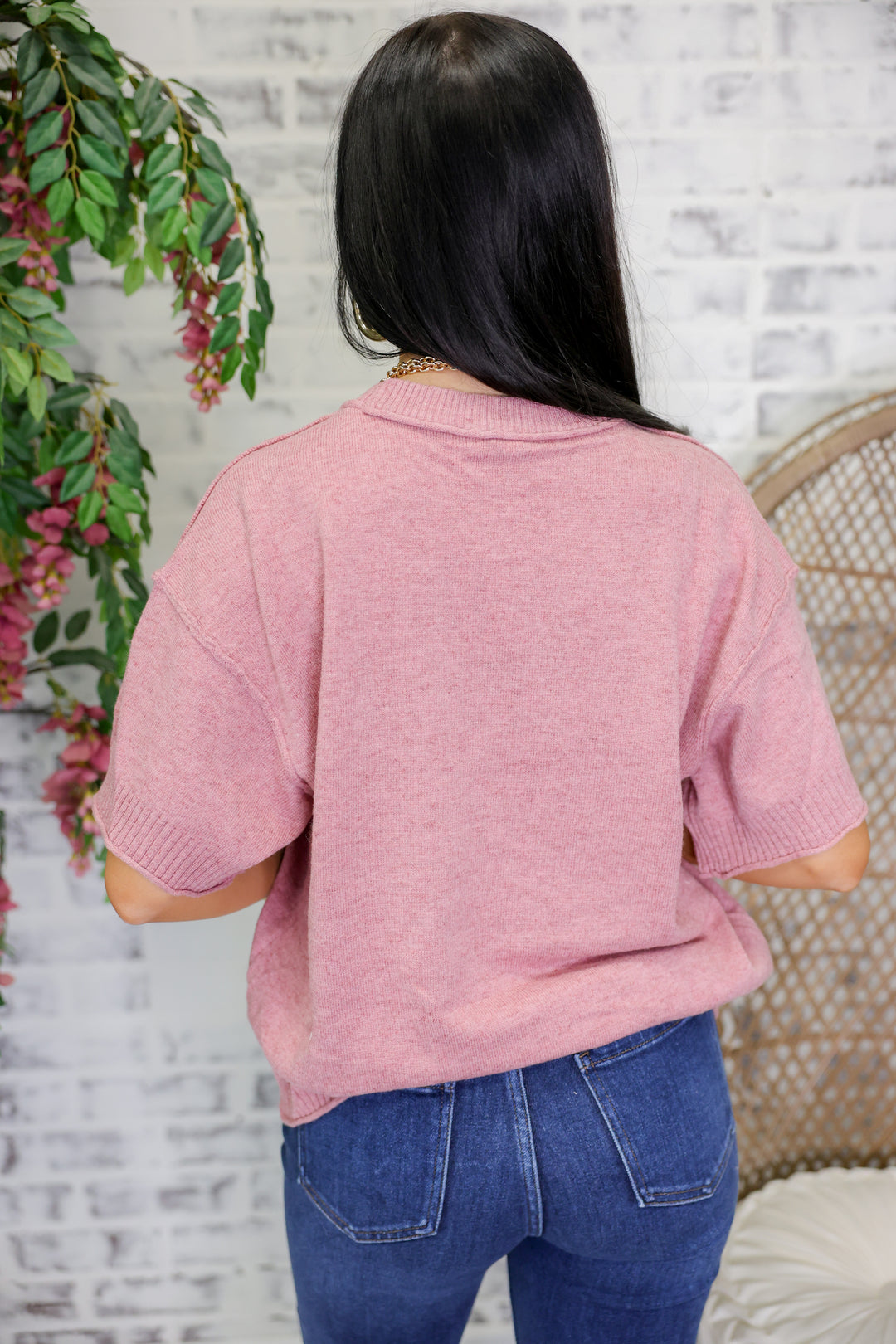 Staple Sweater Top "Mauve"