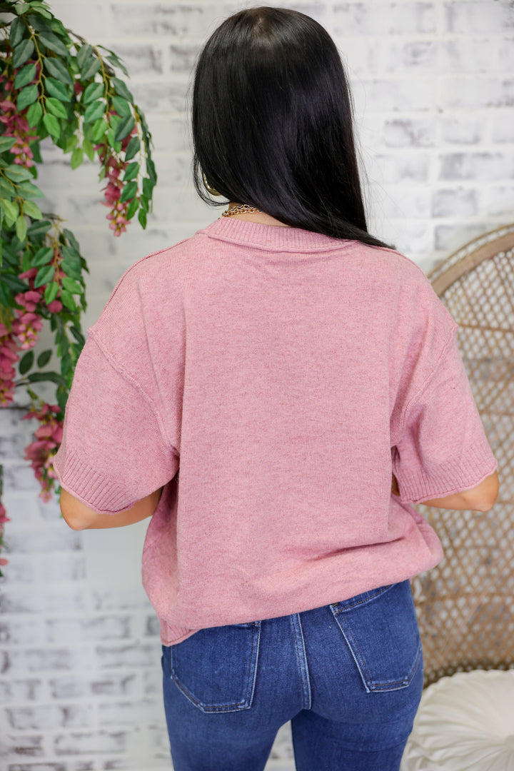 Staple Sweater Top "Mauve"