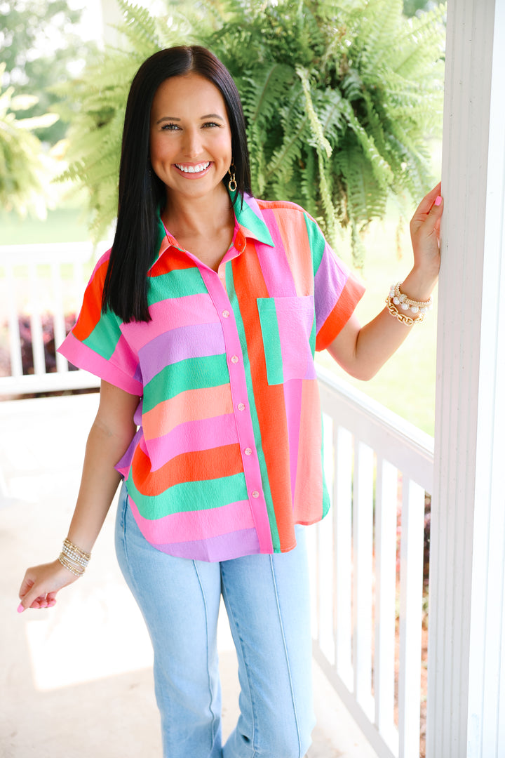 Multicolor Stripes Top