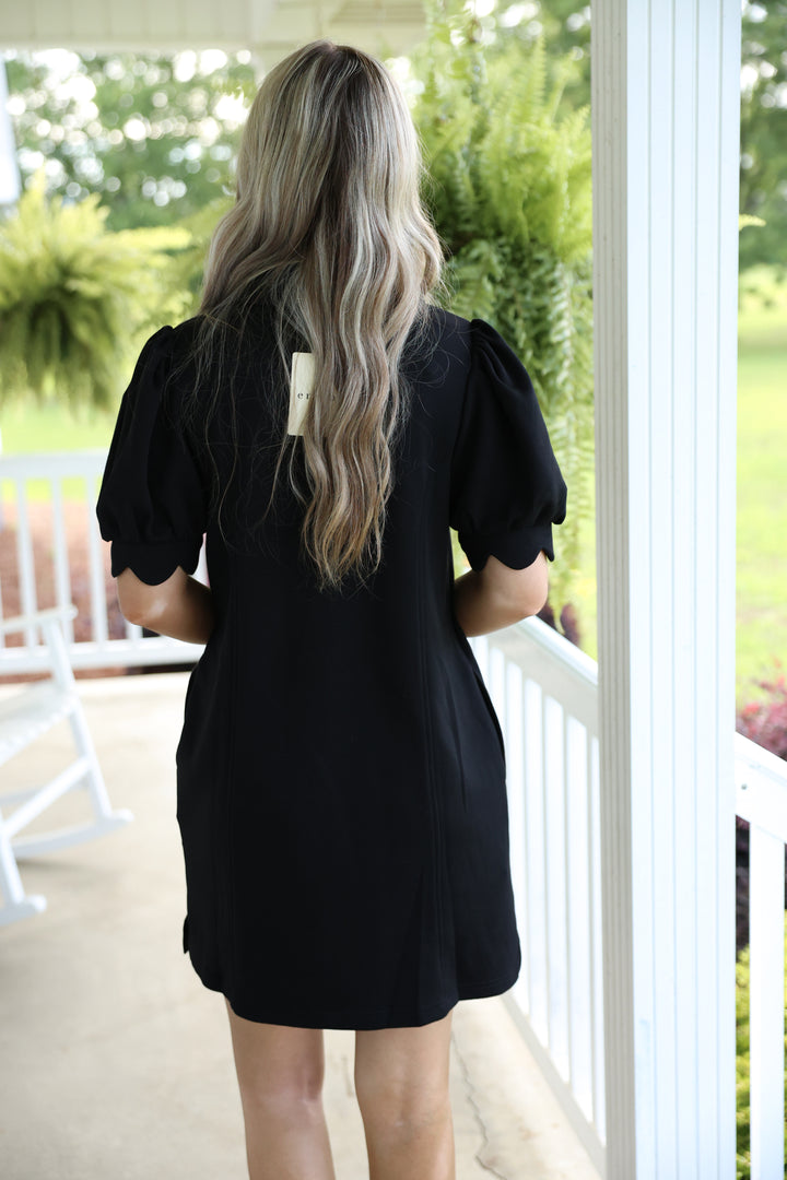 The Palm Breeze Dress "Black"