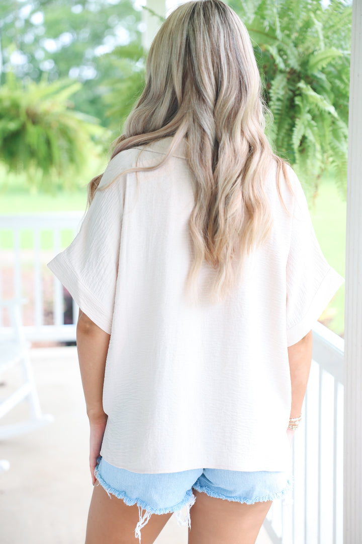 Effortless Style Top "Oatmeal"
