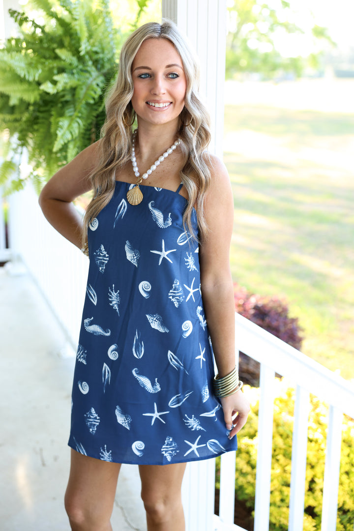 Nautical Daydream Mini Dress "Navy"