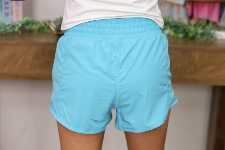 Active Pleat Tennis Shorts "Highlight Blue"