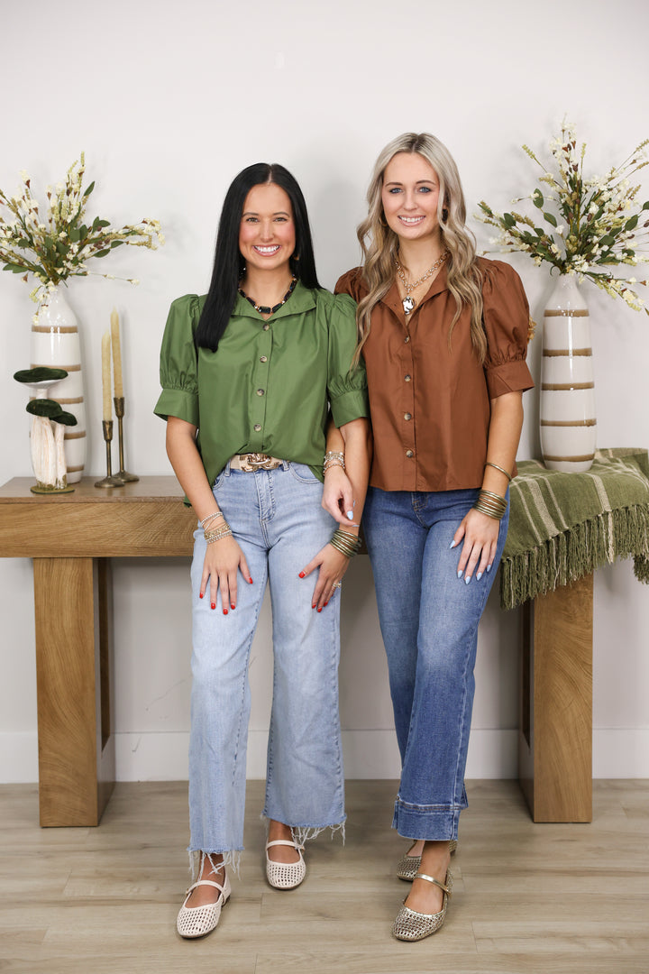 Fall Staple Top "Brown"